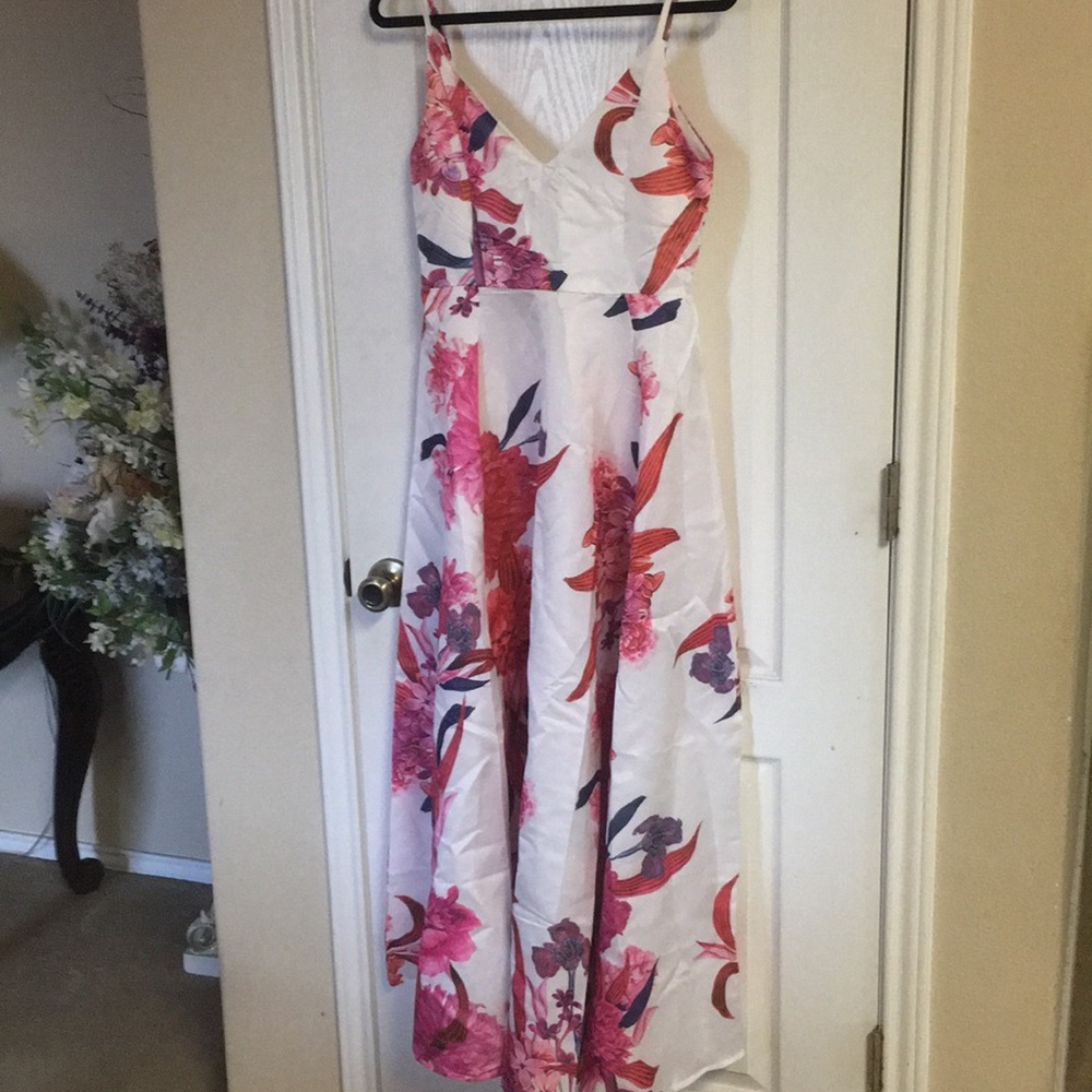 White floral dress size small